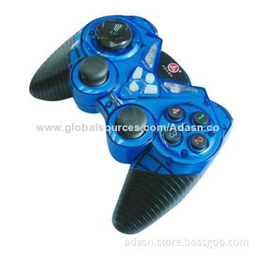 PC USB wireless game controller with double vibration, new design, various color, factory price